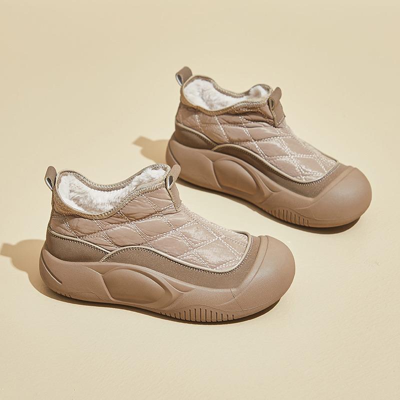 Thickened Plush Women's Sports Shoes 2025 New Winter Thick Soled Warm Cotton Shoes Fashionable Thick Soled Casual Snow Boots