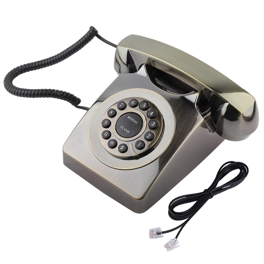 Vintage Antique Telephone Numbers Storage Clear Sound Retro Telephone ‑ Red