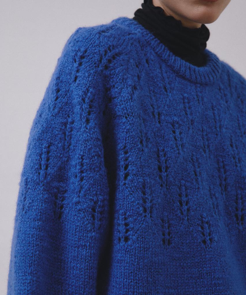 MIDNLOW Covent Wool Sweater(Blue)
