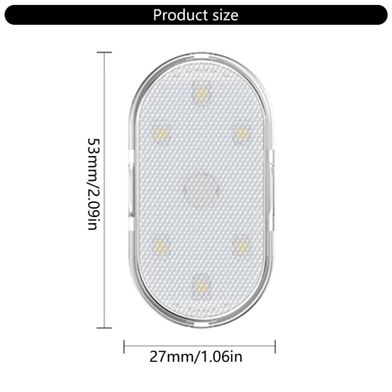 Adjustable Brightness Rechargeable Car Atmosphere LED Light with Touch Operation and Eye Friendly Illumination for Trips