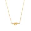 Versatile Knotted Necklace Love Pendant Female Niche Design Does Not Fade Collarbone Chain Premium