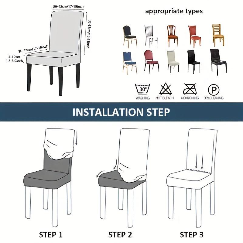 Elastic Thickened Chair Cover Universal for All Seasons Hotel And Home Chair Cover, One-Piece Stool Cover