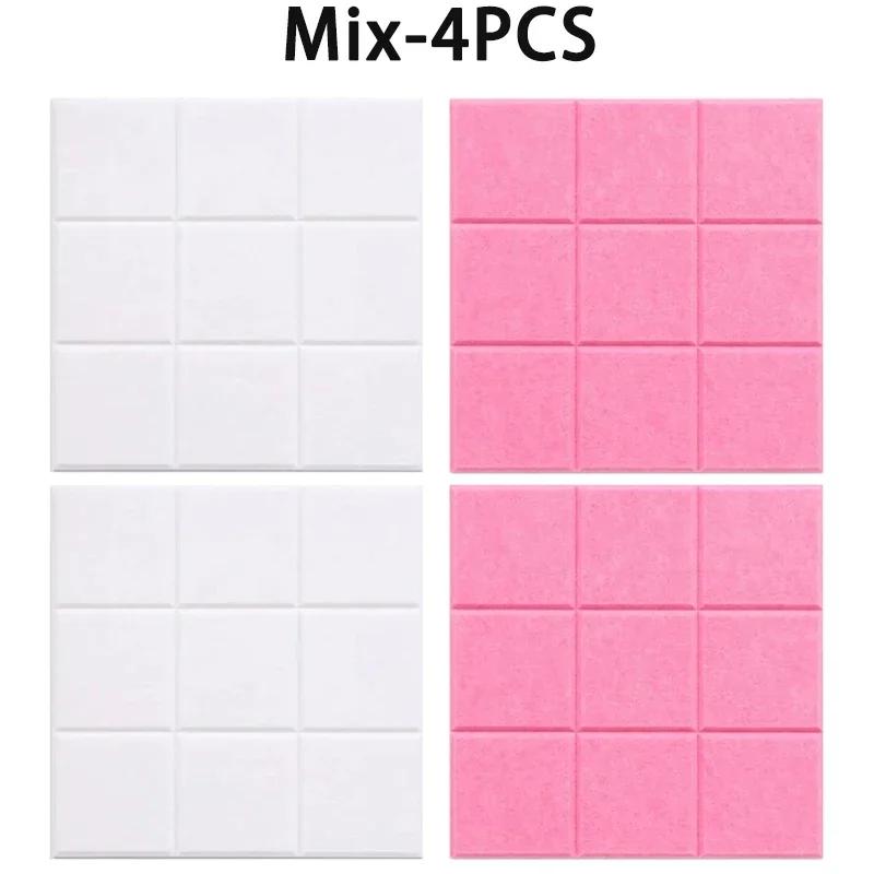 1/2/4PCS Nine Grid Felt Message Board Wall Mounted Bulletin Board for Office Decoration Notepad Holder Home Photo Display Use
