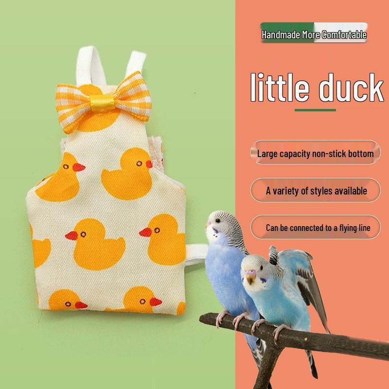 

Parrot Diaper with Poop Pocket | Cartoon Flight Suit for Outdoor Use
