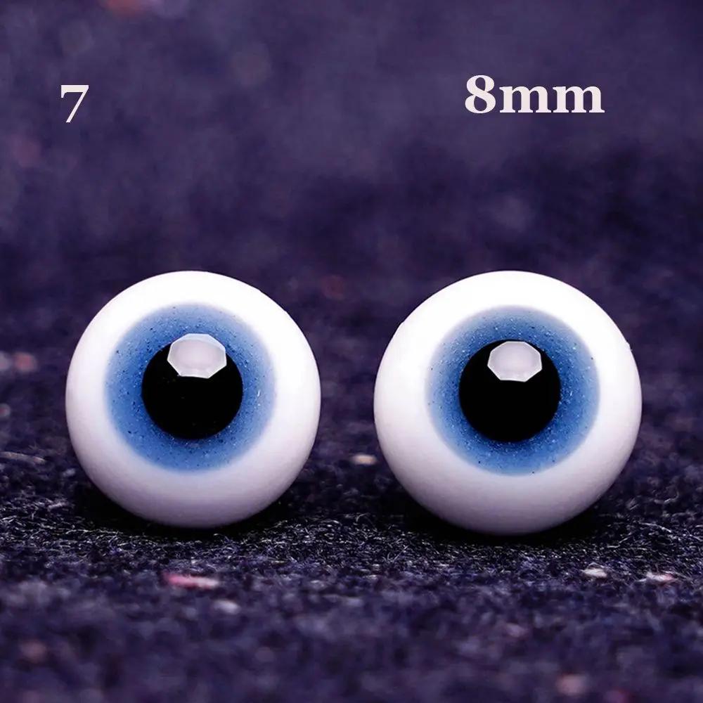 1 Pair Doll Blue Black Glass Eyes Eyeball DIY Doll Making Crafts Accessories Animal Toy Safety Eyes 8mm 10mm 12mm 14mm