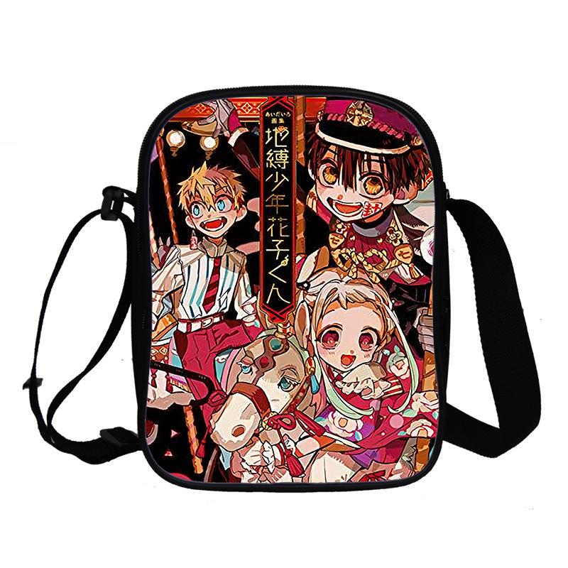 Ground bound teenager Hua Zijun animation peripheral messenger bag, primary and secondary school student schoolbag 3D full color printing double
