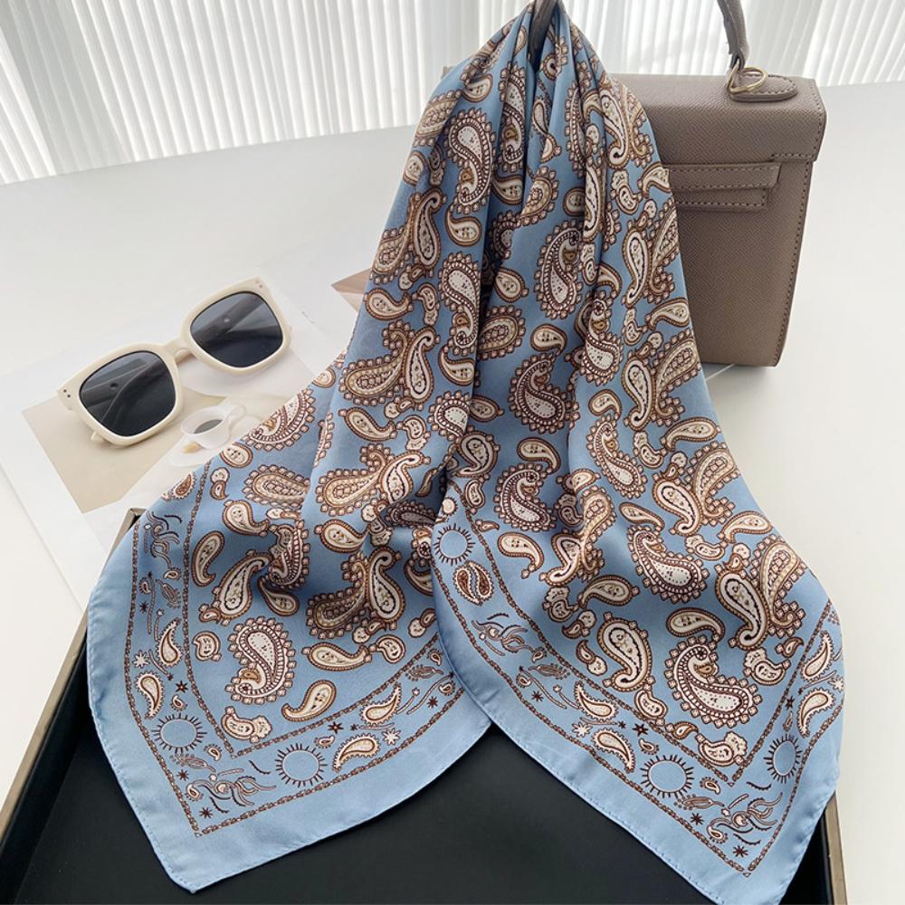 Head Scarf For Women Luxury Square Scarf Bandanna Spring/Summer Headband Hair Scarf Soft Stain Neckerchief For Dress Up You Look