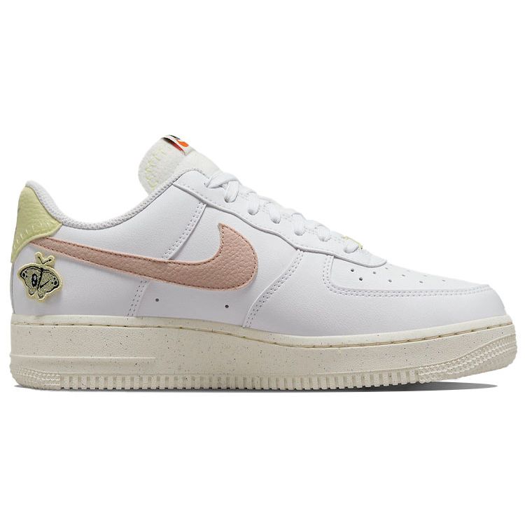 Nike Air Force 1 07 SE Flower Power Women Sneakers White Boarder-Blue Citron-Tint DJ6377-100