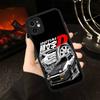 Racing Anime Initial D Phone Cases For IPhone 16 15 14 Plus 13 12 11 Pro Max Matte Oft Bumper Phone Cover