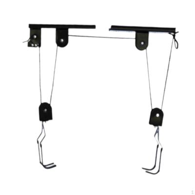 Bike Lift Pulley Storage System Bicycle Ceiling Hoist Mount Hanger for Garage