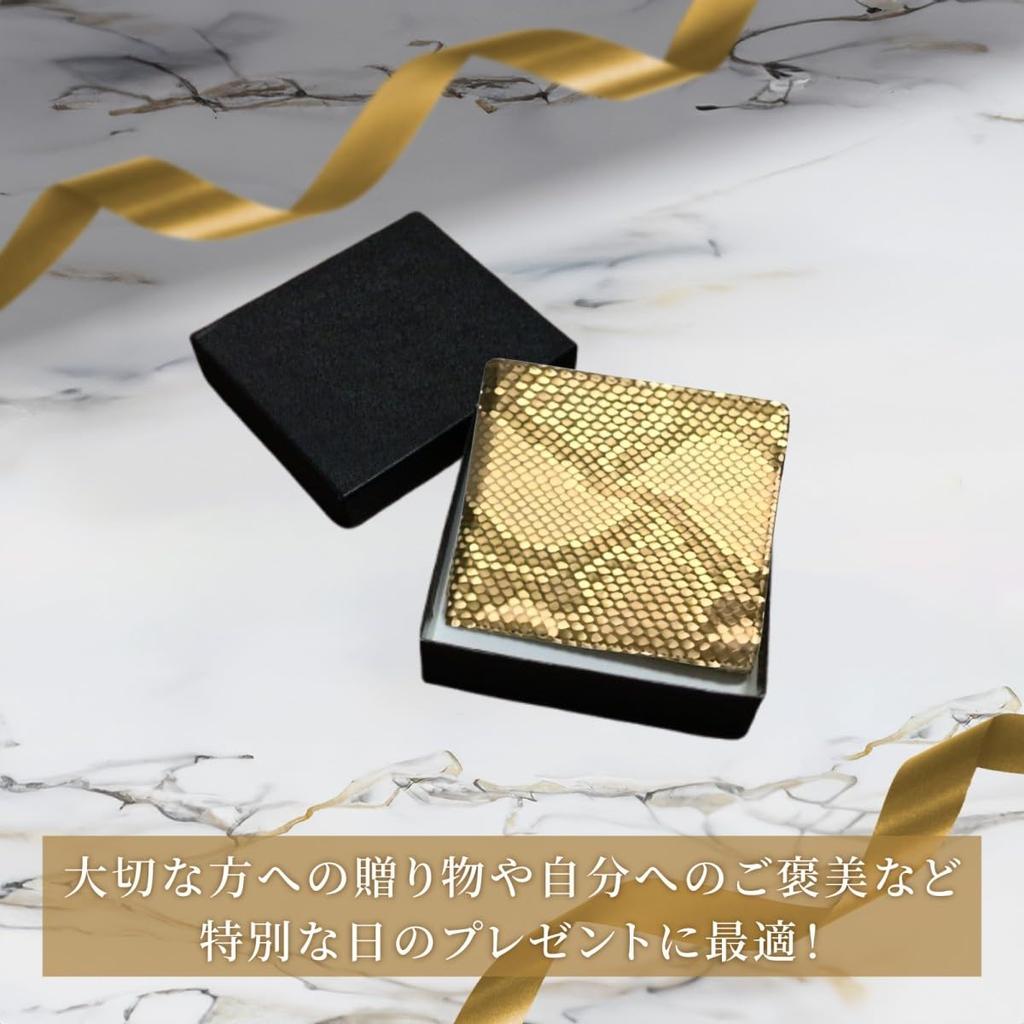 SakuraZen Męski portfel ze skóry pytona na szczęście [Portfel ze skóry złocistego węża wykonany z egzotycznej skóry Ręcznie robiony przez wykwalifikowanych rzemieślników]