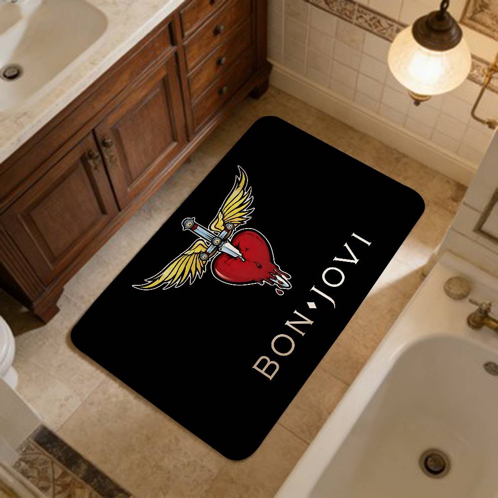 B-BonS Logo J-Jovi Kitchen Mat Kids Room Bedroom Decoration Balcony Anti-Slip Doormat Living Room Alfombra