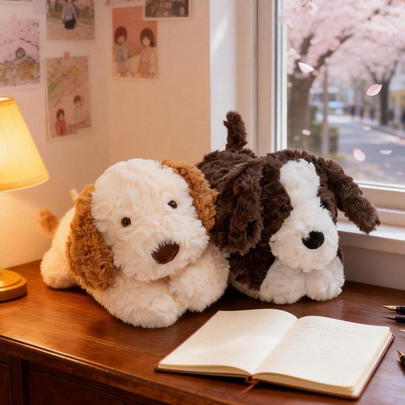 Lying Lazy Dog Plush Toy - Cute & Trendy Comfort Gift for Kids
