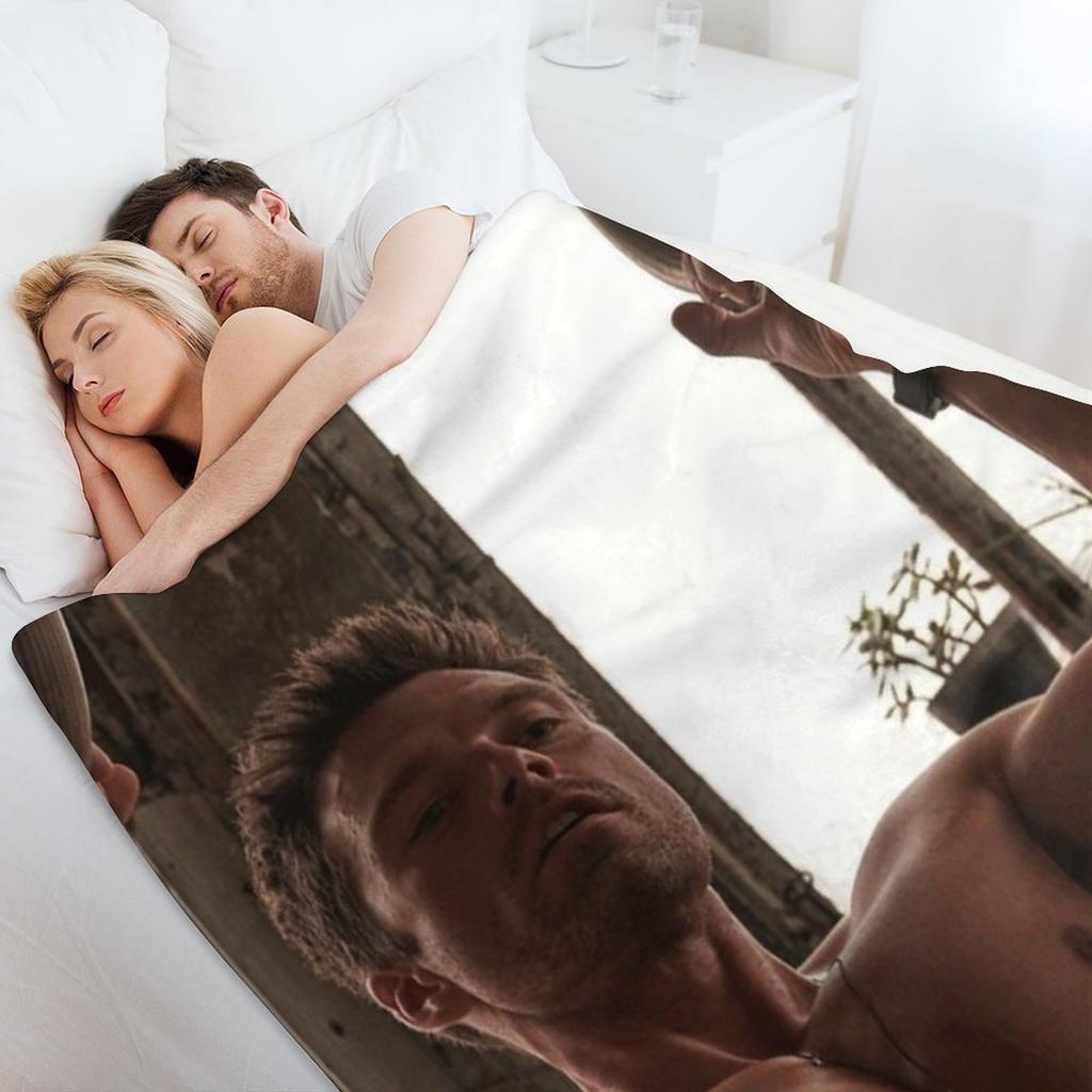 Sebastian Stan Throw Blanket Winter beds Extra Large Throw cosplay anime warm winter Blankets