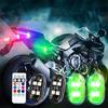 4PCS Wireless Remote Control Lights for Night Riding on Cars and Motorcycles Multi Mode Flashing Safety Lights
