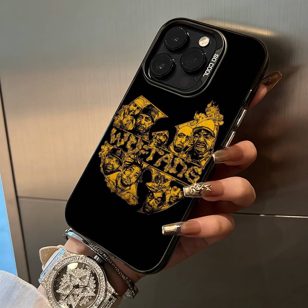 Wu-Wu-T-Tang -Clan For iPhone 17 16 15 14 13 12 11 Pro Max XS  17 Air Silicone Colored Silver Bumper Cover iPhone17