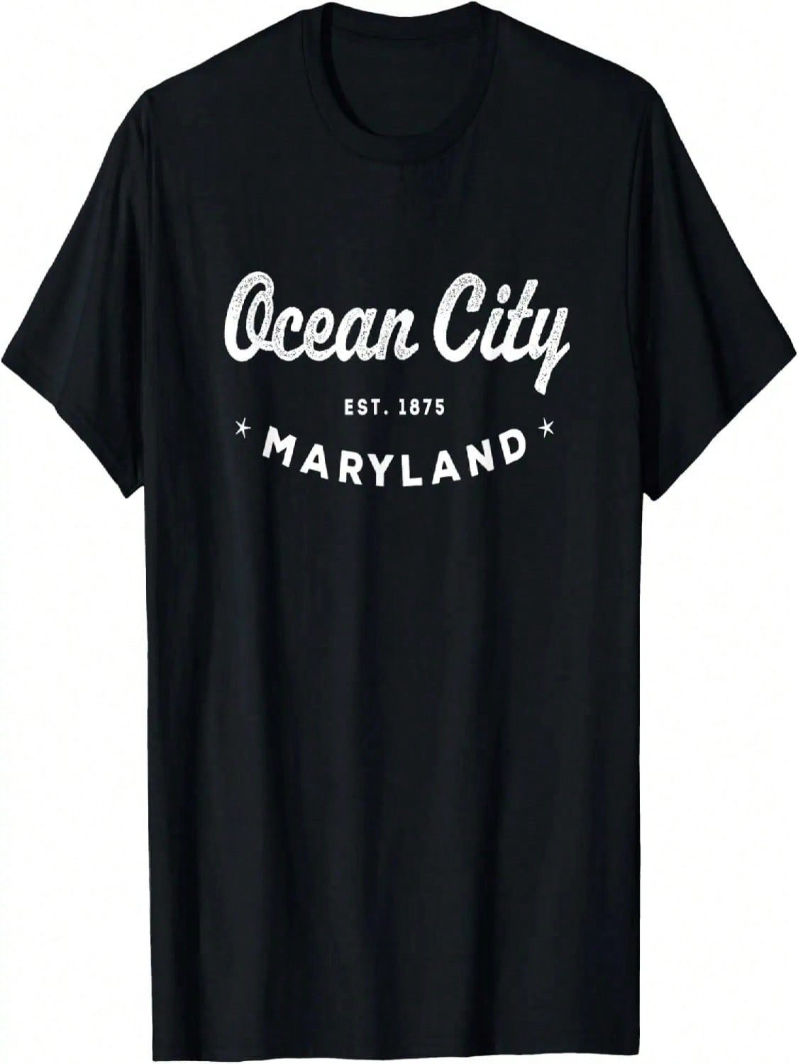 Retro Ocean City, MD Maryland Est 1875 Vacation Souvenir T-Shirt S разноцветный
