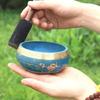 Tibetan Singing Bowl Wood Stick Buddhist Dormitory Meditation Crafts