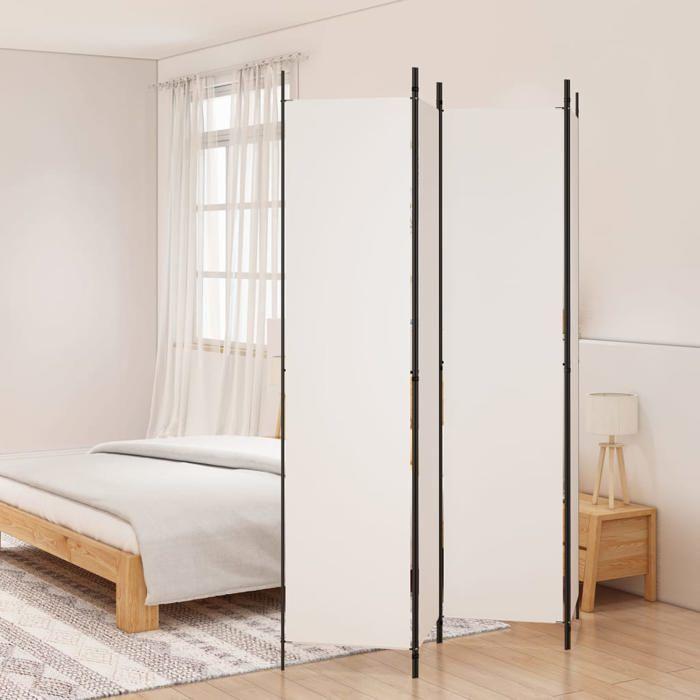 VidaXL Cloison de Séparation 4 Panneaux Séparateur de Pièce Pliable Diviseur Écran d'Intimité Paravent Décoration Salon 350198