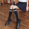 Long Knee-high Socks, High Socks, Cotton Calf Socks, Badge Embroidered Knee-high Socks, Student Socks, Long Socks
