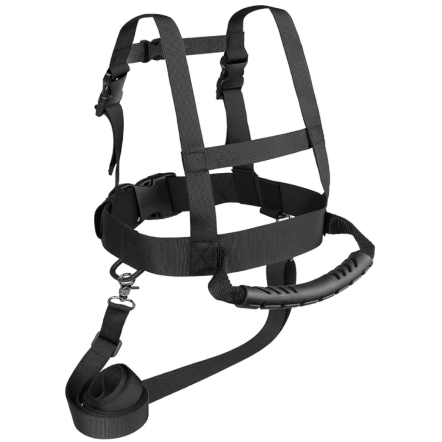 Kids Ski Snowboard Training Harness Toddler Skiing Harness with Removable Leash Speed Control Teaching for Beginners Black