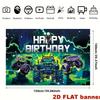 Monster Truck Theme Birthday Happy Banner - Party Decoration Background