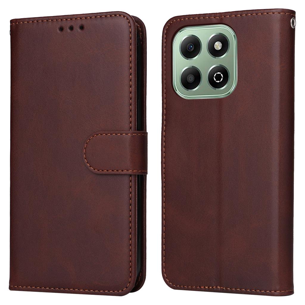 For Honor X6b 4G Case PU Leather Phone Cover with Cash/Card Slots