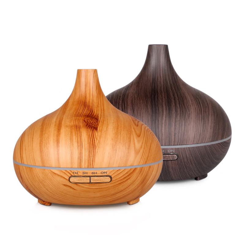 Wood Grain Ultrasonic Aromatherapy Diffuser & Humidifier