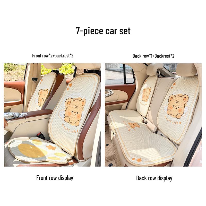Cute Little Bear Car Seat Cushion - Universal, Comfortable, Four-Season Use