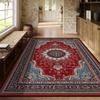 Japanese Style Cherry Blossom Rug Non Slip Washable Soft Floor Mat for Bedroom Living Room Kitchen Entryway Home Decor