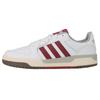 ENTRAP Slip Resistant Abrasion Resistant Low Top Skateboard Shoes Unisex White Red (Unisex) Skate Shoes FW3462