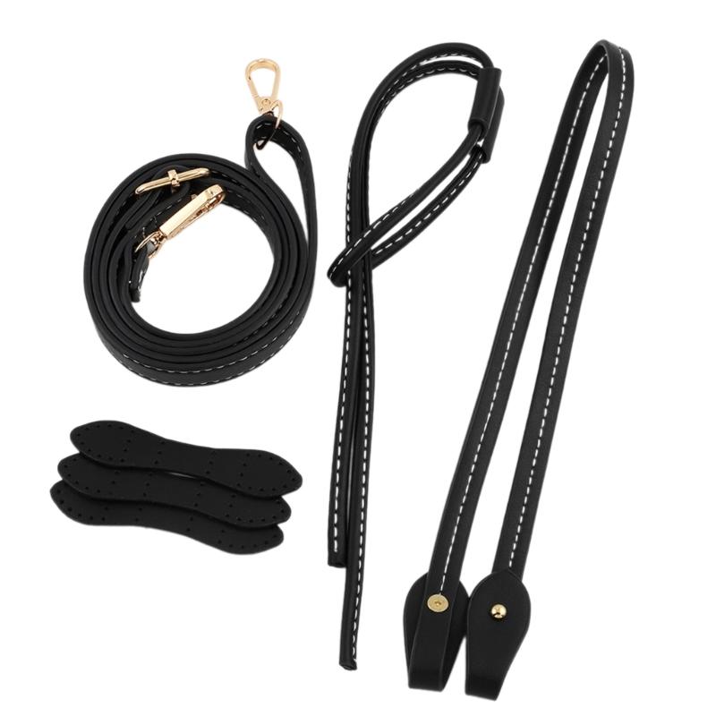 Craft Your Own Bag with Adjustable Drawstring Shoulder Strap Handle Rope Kits for Handmade Straw Bucket Bags Accessories