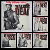 Premium Grey Linen Walking Dead Sofa Pillow Case For Fans Of Zombie Series 45x45cm