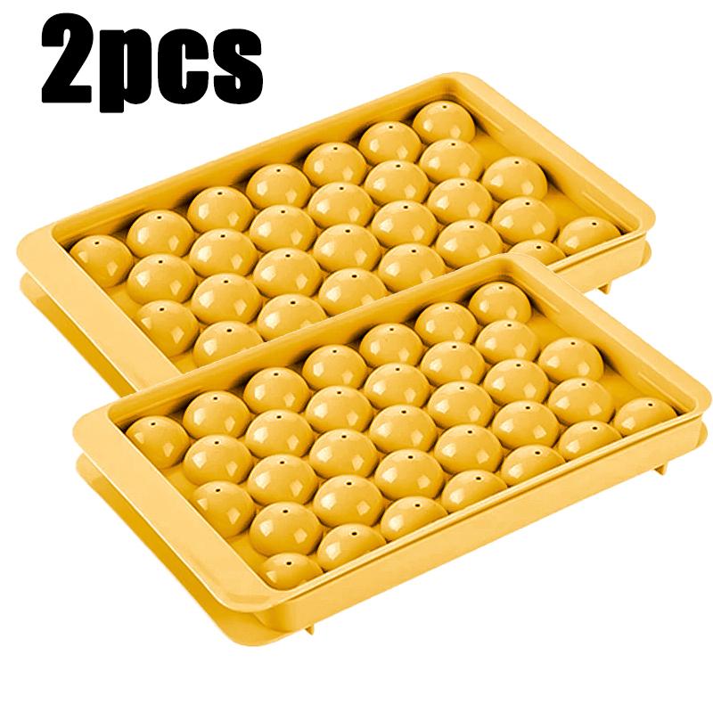 1-3pc 33Grids 3D Round Ice Cube Tray Freezer Ice Ball Maker Mold Easy Release DIY Molds Cocktail Whiskey Ice Mold Kitchen Tool