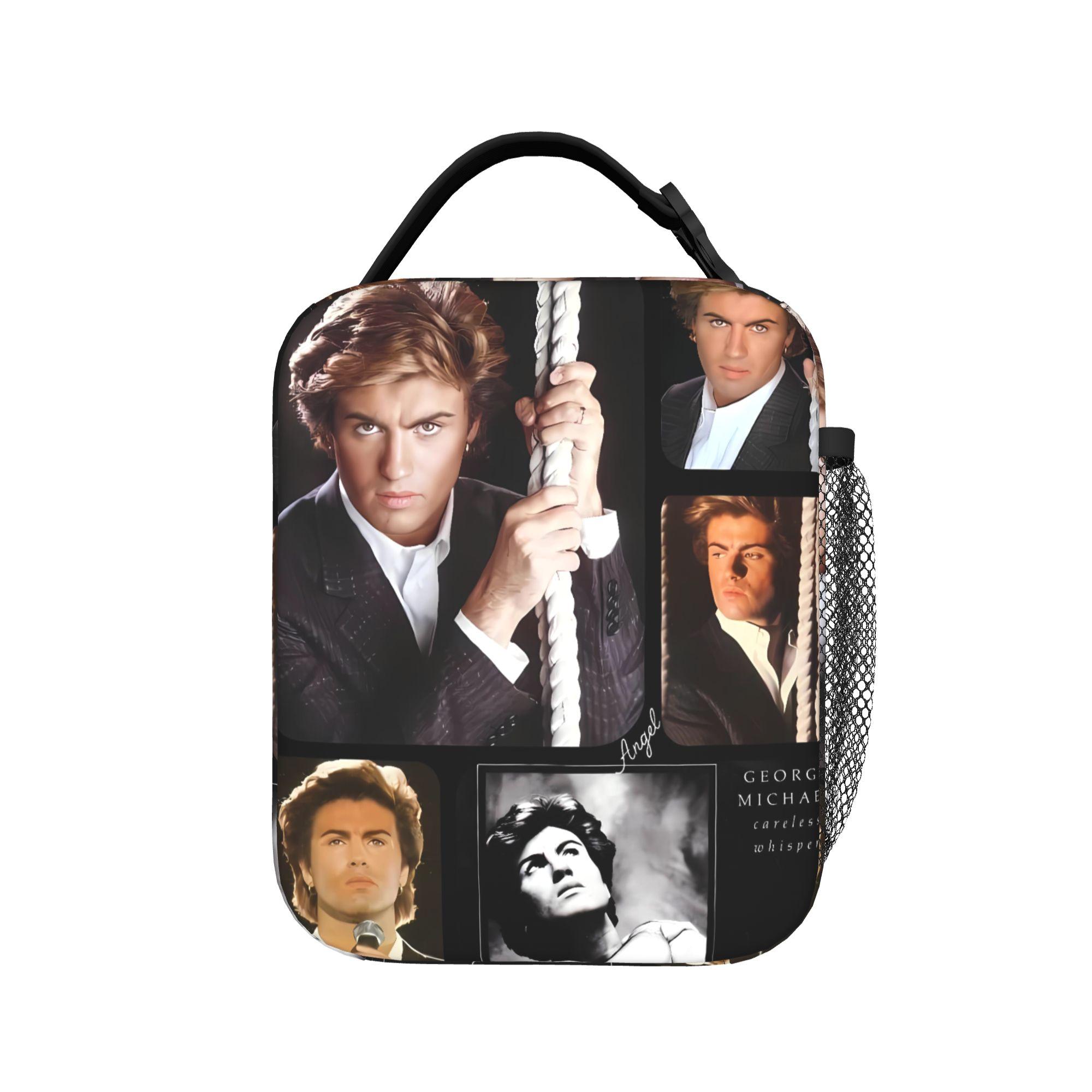 George Michael Lunch Bag Leisure Lunch Box Outdoor Portable Thermal Lunch Bags For Child Waterproof Graphic Design Cooler Bag One Size
