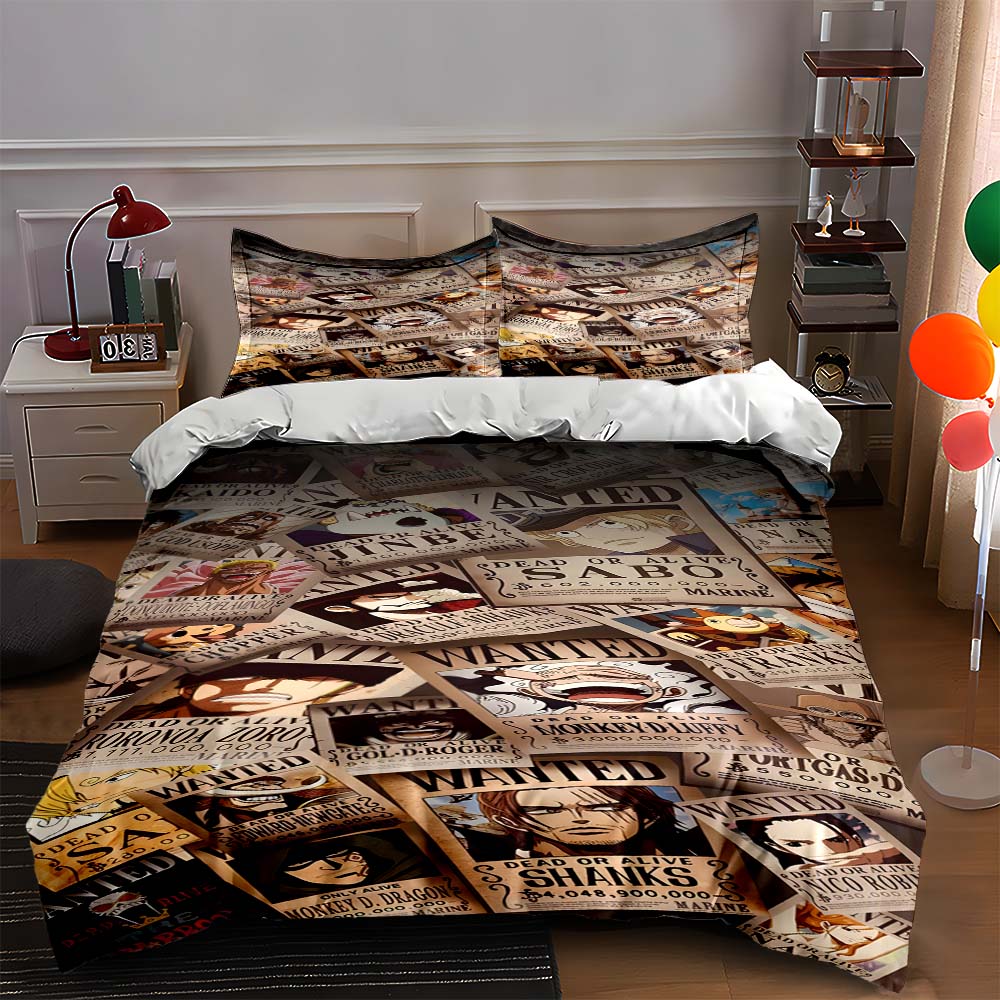 

Wanted posters collage Bedding Duvet cover sets Duvet covers Pillowcases gifts (1 * Duvet Cover 2 * Pillowcases, without duvet insert) 135x200cm