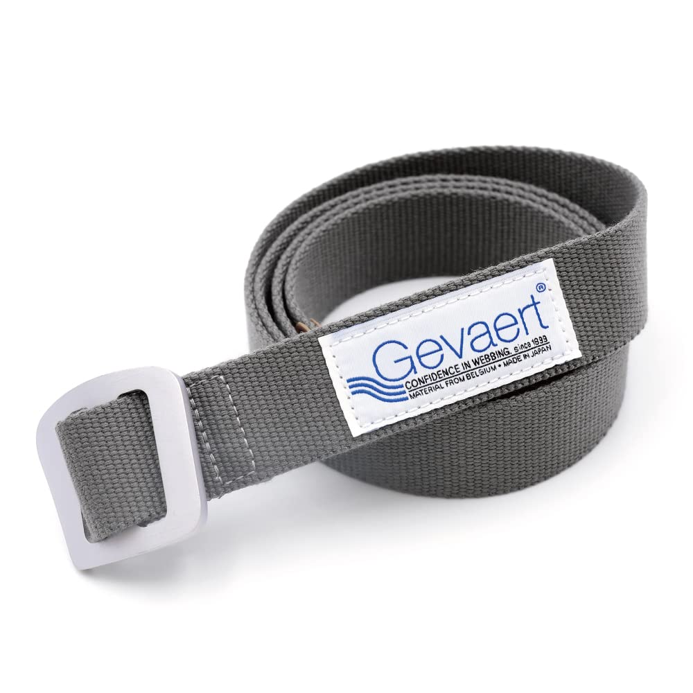 

SWINGPLUS GEVAERT Алюминиевый Цельный Ремень, Пряжка, Кожа, Цветной, Повседневный, Унисекс, Япония, (Серый) серый