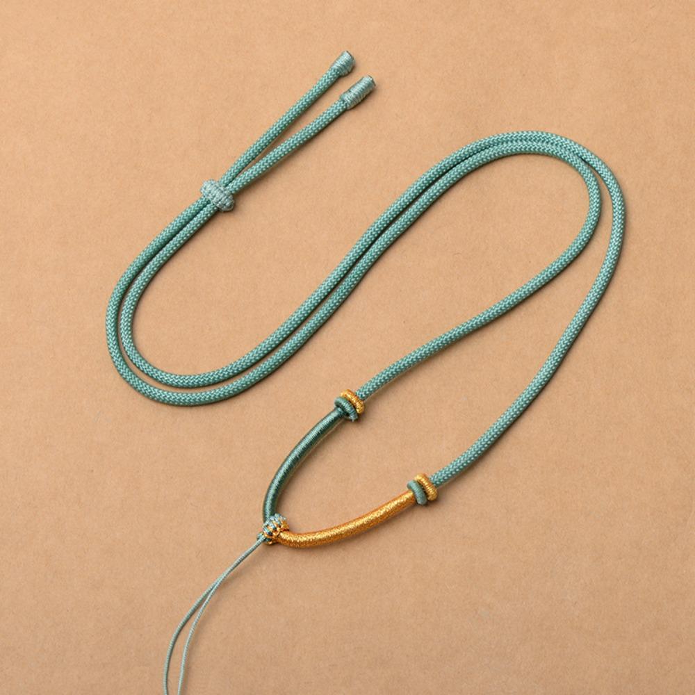 

Двухцветное ожерелье ручной работы, веревочное ожерелье, подвесной ремешок, регулируемый для мужчин и женщин Adjustable