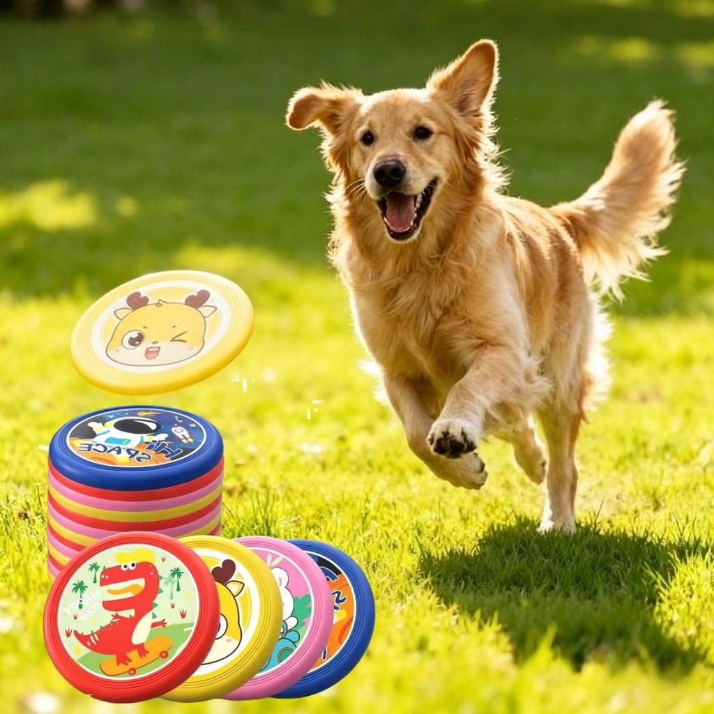 Disco Volante Morbido in Schiuma TPR Vassoio Volante Professionale Giocattolo da Lancio a Mano per Sport all'Aperto Giocattolo Interattivo per Cane Gatto Animale Domestico