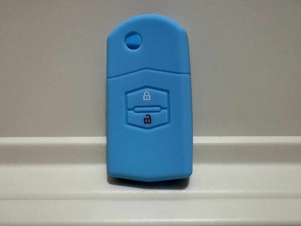Pusakieyy Of New Replacement Soft Silicone Case Fob Cover For Mazda 2 3 5 6 Cx5 2 Buttons Remote Key Fob Shell Blank Holder