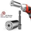 Universal Socket Wrench Head Set Sleeve Gadget 7-19mm Power Drill Adapter Spanner Key Nut Magic Grip Multi Hand Tools Multitool