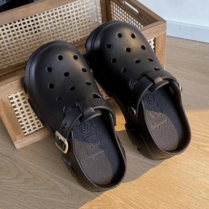 Gaten schoenen dames zomerkleding nieuwe schattige sandalen plateauzool antislip strand verpleegkundige slippers