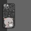 Animal TaoTao HuiHui Couple Phone Case For iPhone 15 11 12 14 13 Pro Max Mini XS Max XR SE2 7 8 Plus Cute Cat Mobile Phone Cover