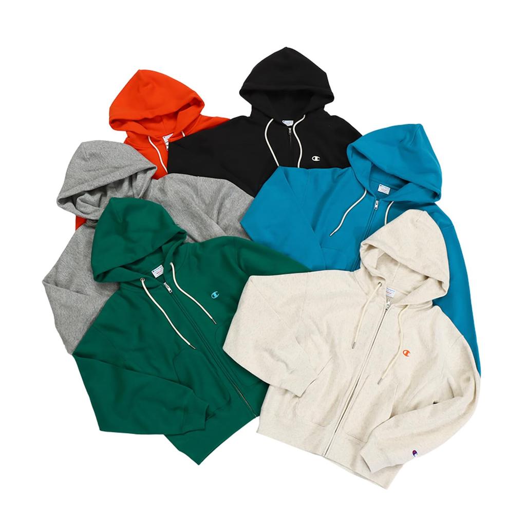 Champion Long Sleeve Cotton 10oz Reverse Zip Hooded Sweatshirt with Deep Size L Women's 100% Weave® One-Point Logo, Green, (CW-Z101)