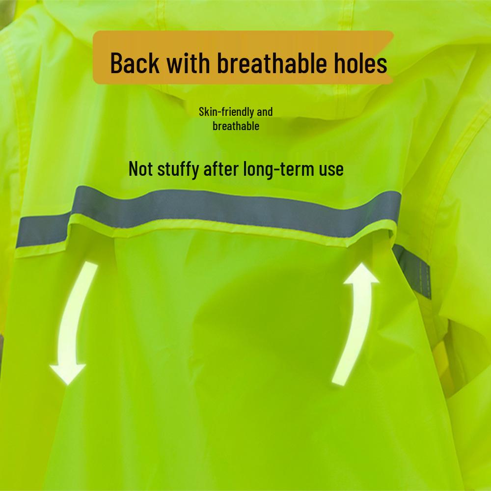 Unisex Full-Body Rainproof Raincoat and Pants Set for Outdoor Activities