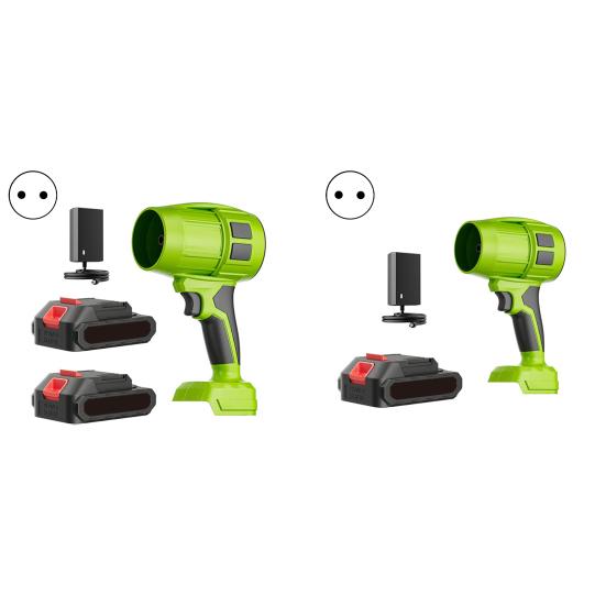 Brushless Turbofan Leaf Blower with Dual Battery Design Fast Charger Ergonomic Lightweight Handle High Performance Cordless Blower