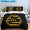 Psv Sports Emblem 3PCS Bedding set,Ideal for1pc Duvet Cover And 2pcs Pillowcases Perfect for Christmas gift,Ideal for Bedroom, Dormitory