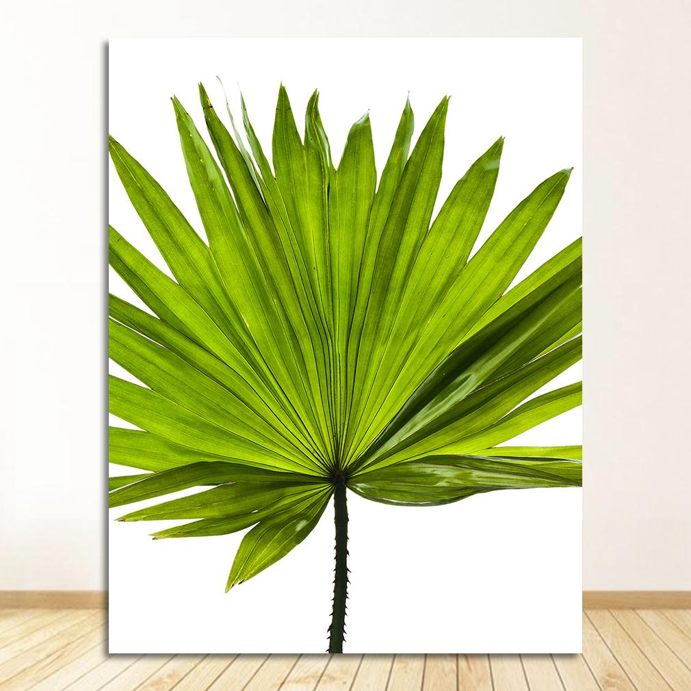 Tropical Banana Leaf Canvas Painting Green Plants Nordic Style Kids Room Decor Posters and Prints Wall Picture for Living Room