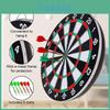 17 Inch Large Double-sided Dartboard Set Fiberboard Material Perfect For Family Fun