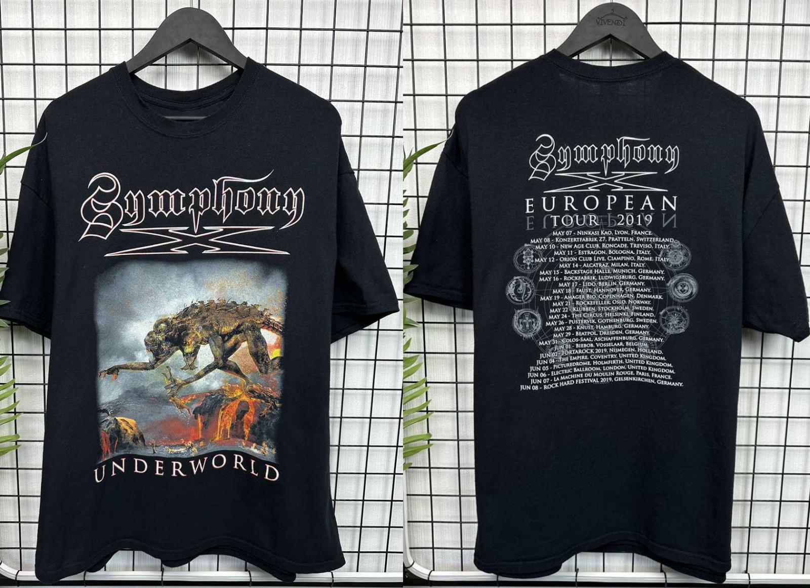 Collection 2sides SYMPHONY X Band Underworld T-shirt S to 5XL PA395 Unisex T-Shirt S